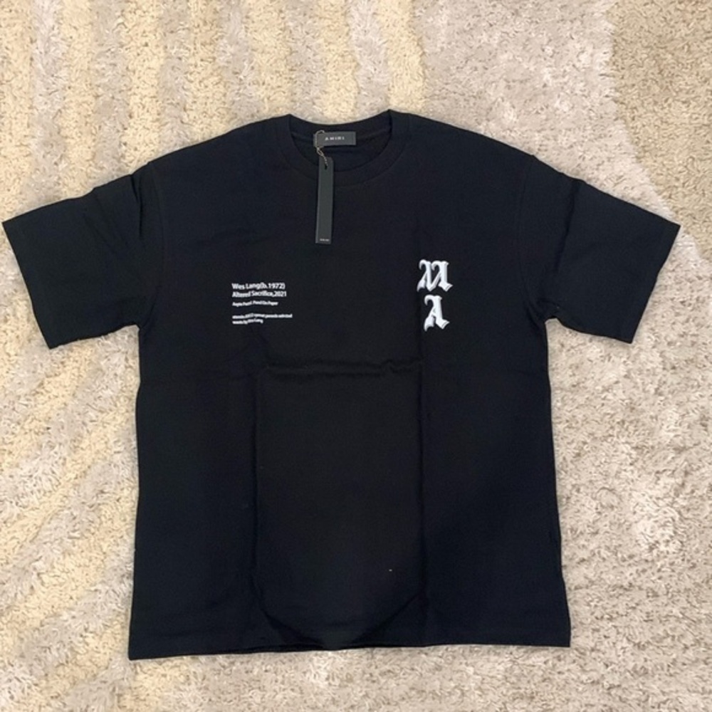 Amiri Wes Lang SS21 Blood 38 T-Shirt Black Men’s Size Large